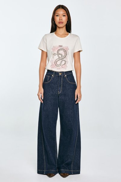 Big Star Tricou crem pentru femei cu imprimeu Rellsa 103 M