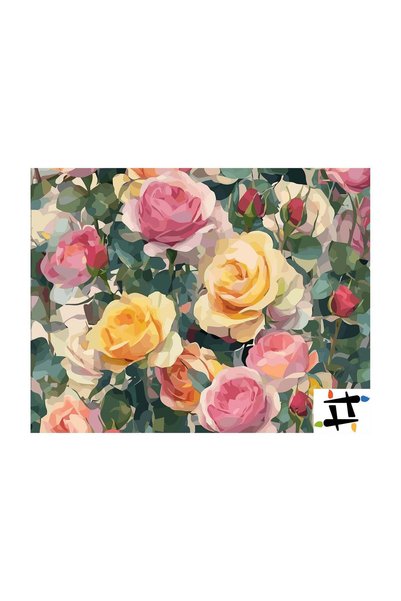 Painting-numbers Set pictura pe numere Gradina Recunostintei 6540, panza pe r...