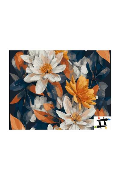 Painting-numbers Set pictura pe numere Armonia Umbrelor 6640, panza pe rama l...