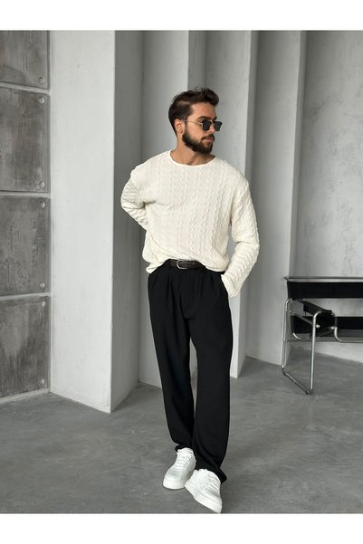 FO4RBS Knitted Pattern, Fine Knit, Ecru