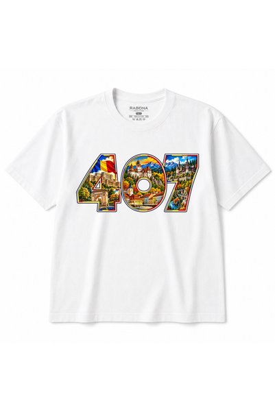 Rabona Fashion Romania 407 – Romania Flag, History, Castles, and Cities T-shirt