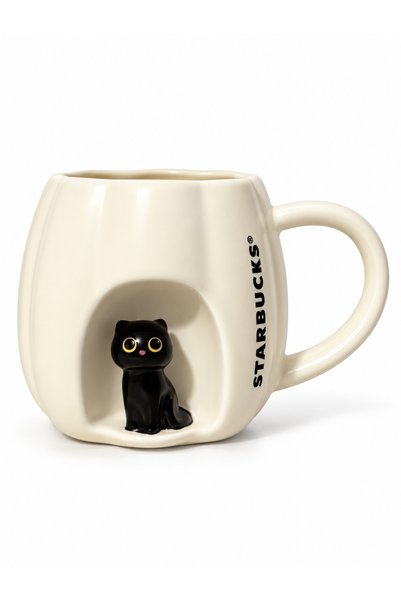 Starbucks ® Halloween Window Cat Mug, 14 oz, 414 ml