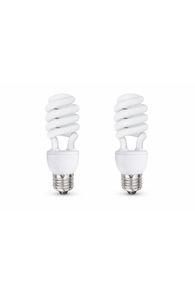 Generic Spiral Energy Saving Bulb Set of 2 12W Super Strong Wide Area Lightin...