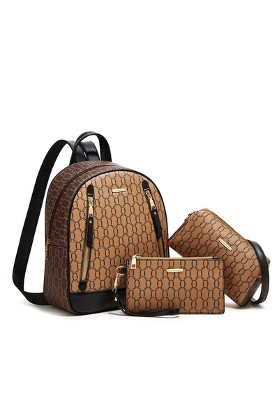 OEM Set rucsac pentru femei Monaco – monogramă premium, 3 piese