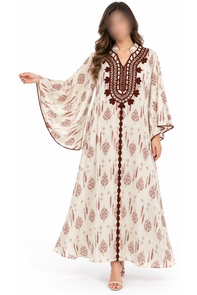 Elaa Embroidered Kuvaiyya Jalabiya | Elaa