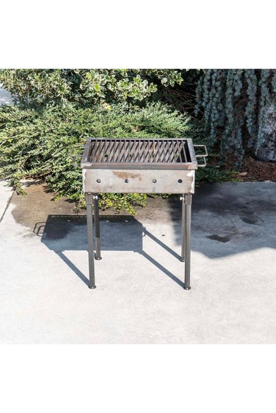 FOXMAG24 Grătar metalic pe cărbuni 40x30 cm, grosime 3mm, picioare detașabile