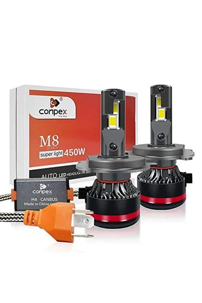 Conpex H4 LED Headlight Bulbs Conversion Kit Anti with 5 Sides Chips Hi/Low B...
