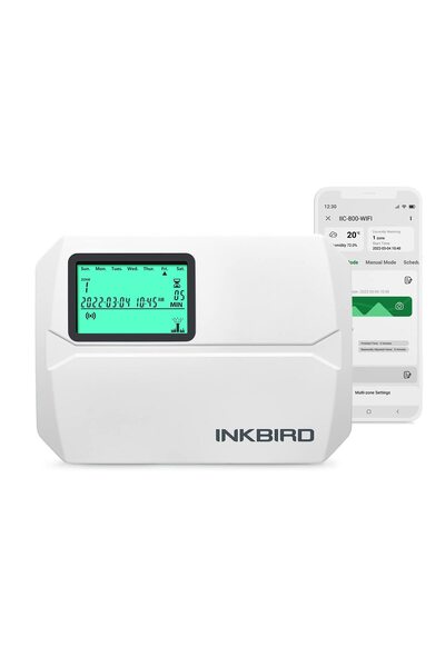 INKBIRDPLUS جهاز تحكم ذكي في نظام الري متعدد المناطق (8 مناطق) من إنكبيرد، طر...