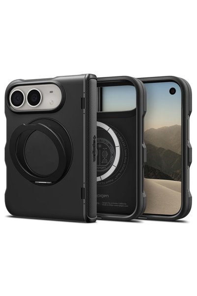 Spigen Husa pentru iPhone Duo - Slim Armor Pro S MagSafe (ACS11780) - Black