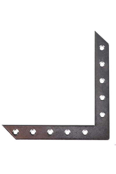 FOXMAG24 Colțar metalic pătrat V12, 120 mm, 3 mm, oțel