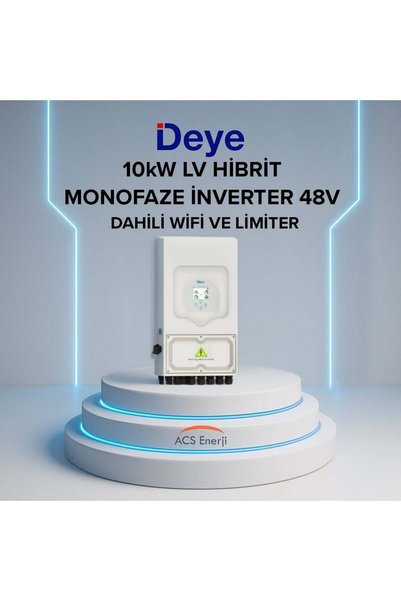 DEYE 10KW HİBRİT MONOFAZE İNVERTER LV