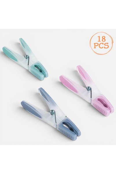 Belora Softgrip Clothes Hooks in 3 Colors 8.5cm - 18pcs