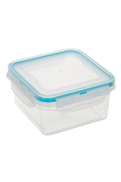 Belora Transparent Square Leakproof Plastic Casserole with Lid 680ml