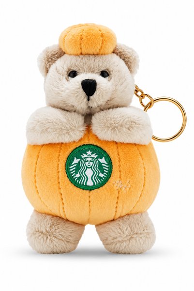 Starbucks ® Jack O'Lantern Plush Keychain