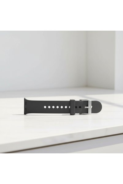 Ummeslem Apple Watch 42mm Delikli Tasarım için uyumlu KRD-147 Silikon Kordon Kayış