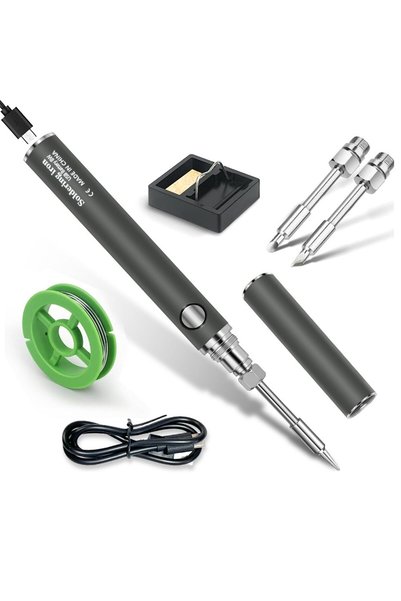 KASTWAVE Soldering Iron Kit, Cordless Soldering Iron Tool Kit, Portable Adjus...