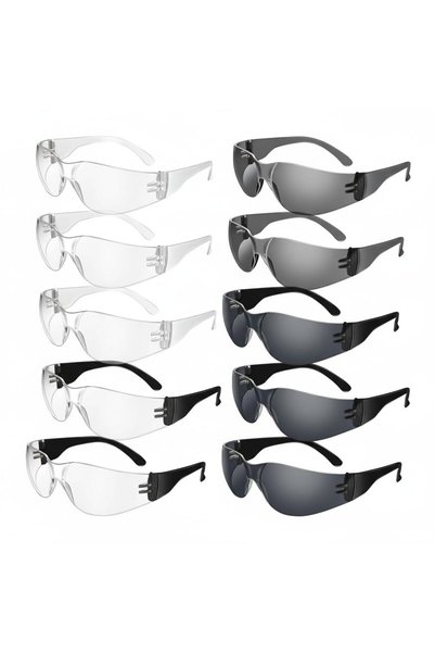 KASTWAVE 12Pcs Safety Glasses Goggles for Men Woman, Scratch Resistant Anti F...