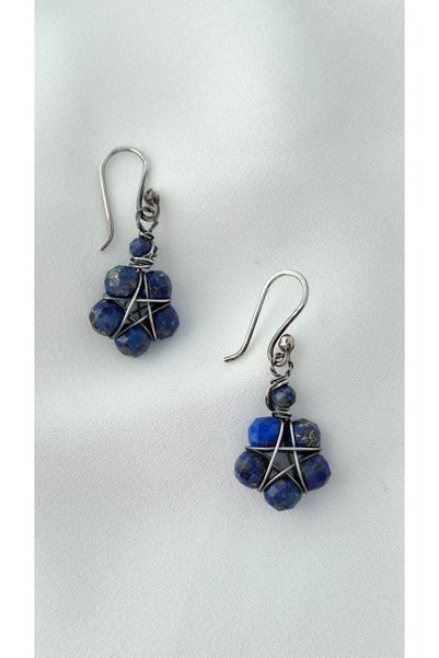 filimorphia Cercei din Argint 925 cu Lapis Lazuli