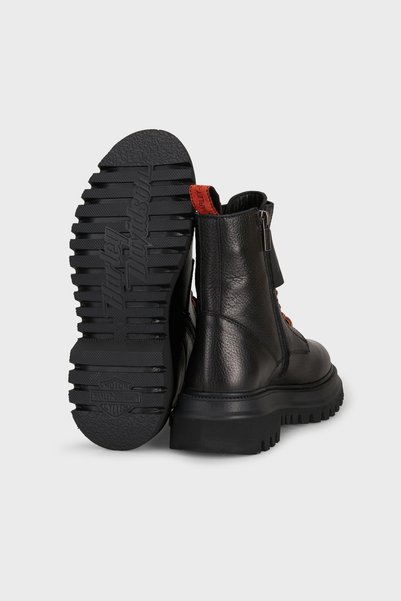Harley Davidson Becki Bağcıklı Fermuarlı Deri Bot Kadın BOT 021G100554 CTN