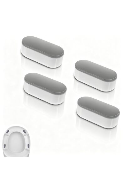 GENERAL Universal Toilet Seat Bumpers 4Pack Strong Adhesive Spacers For Bidet...