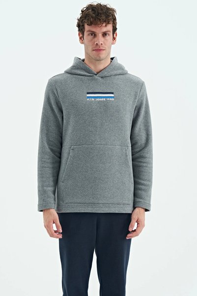TOMMY LIFE Men's Hooded Sweatshirt, Anthracite, Art-88301.