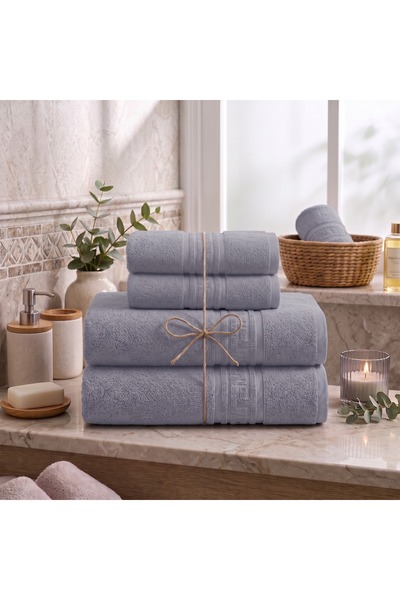 Ralex Σετ 4 προσκαλυμμάτων 70x140 cm και 50x90 cm, 100% βαμβάκι, Ελληνικό Περ...
