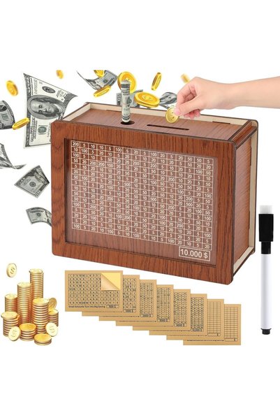 GENERAL صندوق توفير المال، صندوق تحدي التوفير لمدة 10000 يوم للأطفال والكبار،...