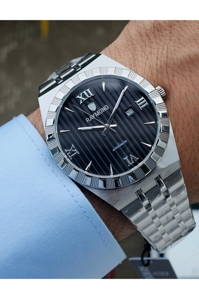 Raymond Rym-G612509Mz Men's Wristwatch - Stainless Steel - Exclusive Series Q...