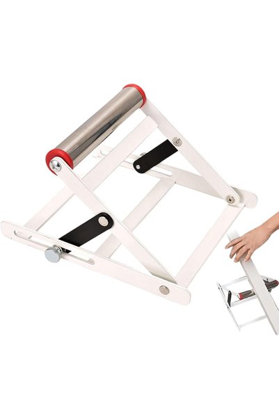X SPRING Table Saw Roller, Telescopic Height Foldable Metal Support Rack with...