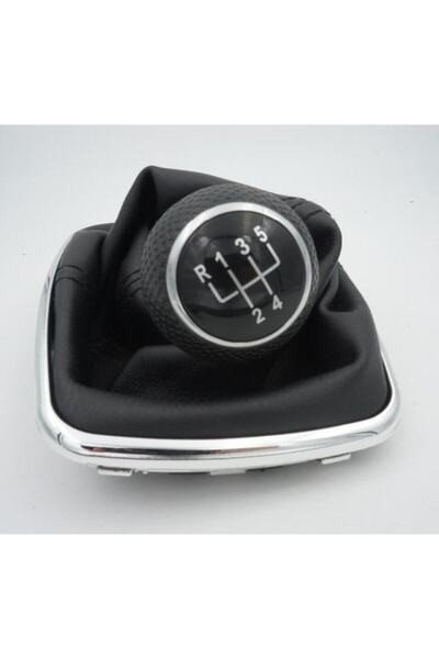 ZEKİ Gear Knob Boot, Bora Golf Compatible, Chrome Plated Frame, Thick 1j0711113c