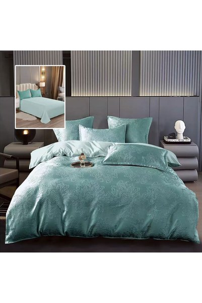 Clasy Jacquard Double bed linen 6 pieces, Bed Sheet sheet 230x250 cm, Duvet 2...