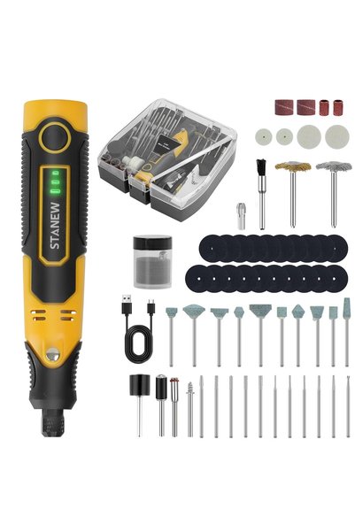 Stanew Mini Rotary Tool Kit, 3-Variable Speed and USB Charging Cable 3.6V Min...