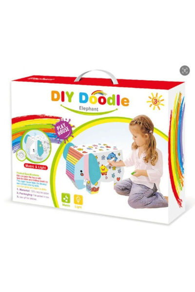 AMAMIA Creative toy for children, 3D elephant model, Cardboard assembly and c...