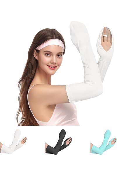 TERRIFI UV Protection Cooling Arm Sleeves for Women, UPF 50+ Sun Protection F...