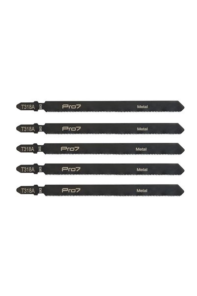 Pro7 Jigsaw Blade - T118A - 5 Piece 77mm 21 TPI T-Shank Jig Saw Blades - High...
