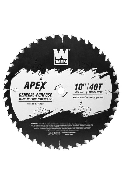 wen منشار BL1040C Apex مقاس 10 بوصات، 40 سنًا، برأس كربيد، متعدد الاستخدامات،...