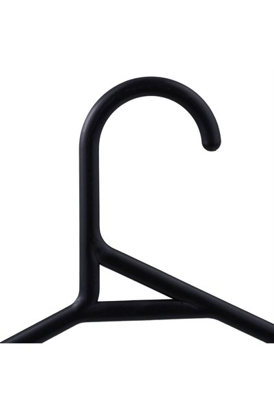 Relaxdays Set de 24 umerașe, din plastic, negre, 21,5 x 41 x 0,5 cm