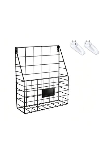 Farsheo Metal Mesh Hanging Wall File Organizer 1Pack Wall Mounted Document Ho...