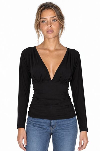Hiccup Busem Modal Blended Blouse