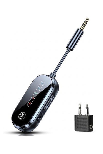 TECHSTAR Bluetooth 6.0 2-в-1 аудио адаптер приемник + предавател, TX/RX, двой...