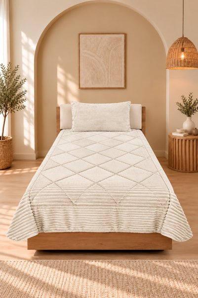 Bikaya Home Set de cuvertură și pilota individuală Winter Dream |   155x215 c...