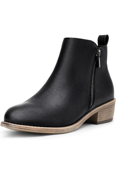 Generic Jeossy Women's Ankle Boots Thick Heel Low Heeled Booties for Women