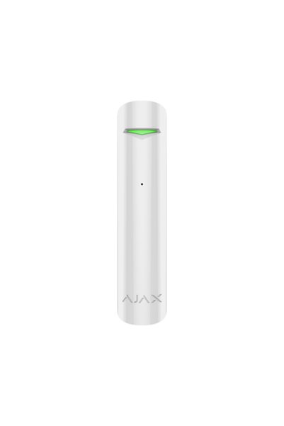 Ajax Detector de spargere geam wireless GlassProtect alb, rază 9 m, intrare c...