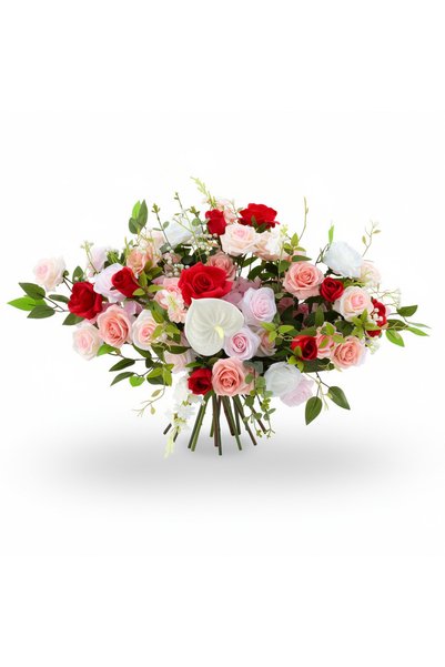 Ruyidecor Aranjament floral artificial decorativ, 75x50 cm, multicolor