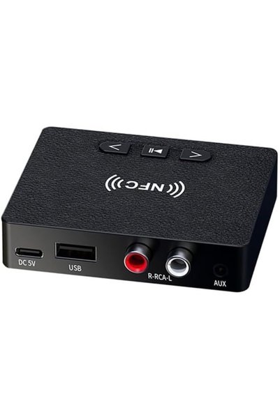 TECHSTAR Receptor audio Bluetooth 6.0 cu NFC, AUX de 3,5 mm, RCA, USB, Hi-Fi,...