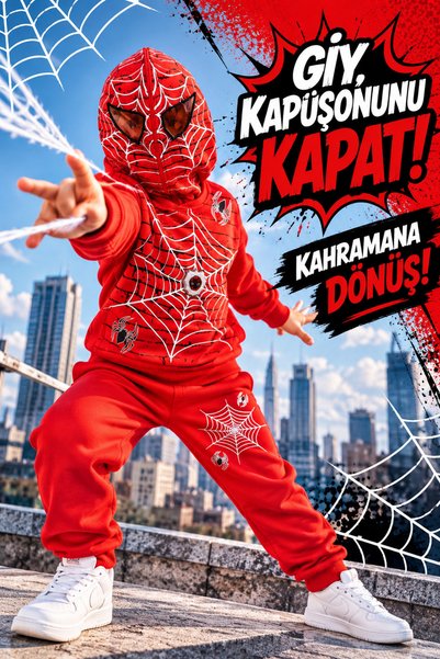 UmBaby Spider-Man Costume for Boys, Light-Up 2-Piece Tracksuit Set, 100% Cott...