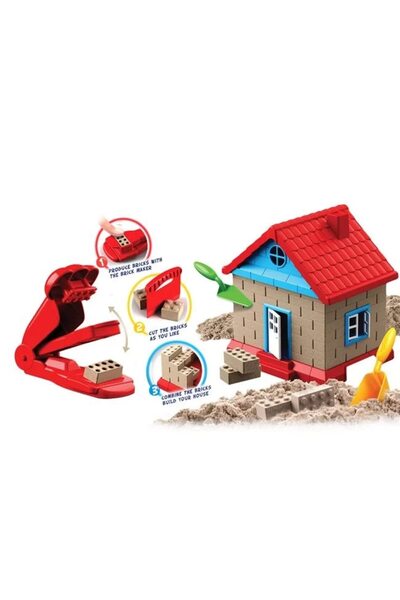 OEM Set creativ cu nisip cinetic - construcție de casă cu 12 piese