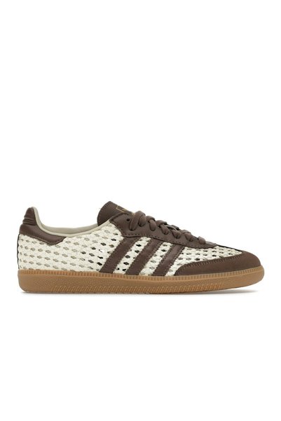 adidas Samba OG Πλεκτή Καλτσάκι Κρεμ Λευκό Γήινο (Γυναικείο)