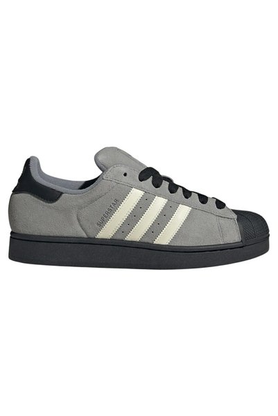 adidas Superstar II Γκρι Τρία Κρεμάτα Λευκά