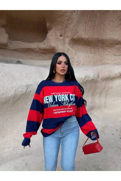 OZD Active Kadın NewYork City Yazılı Sweatshirt